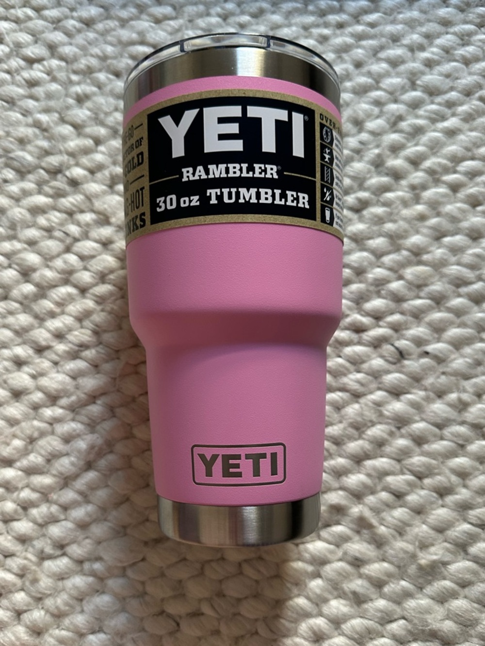 New Super Cute YETI 30 Oz PINK Rambler Tumbler Cup LIMITED EDITION Rare! Cute!